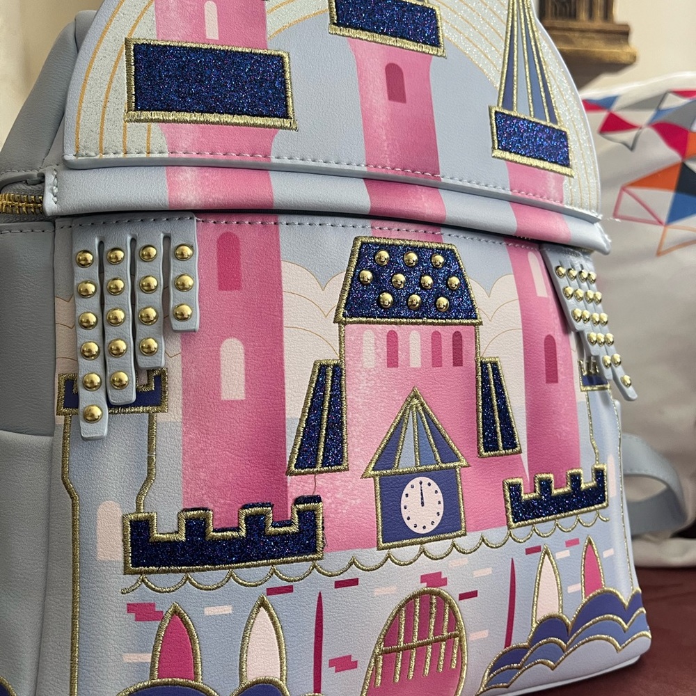 Danielle Nicole Sleeping Beauty Castle Backpack - image 5